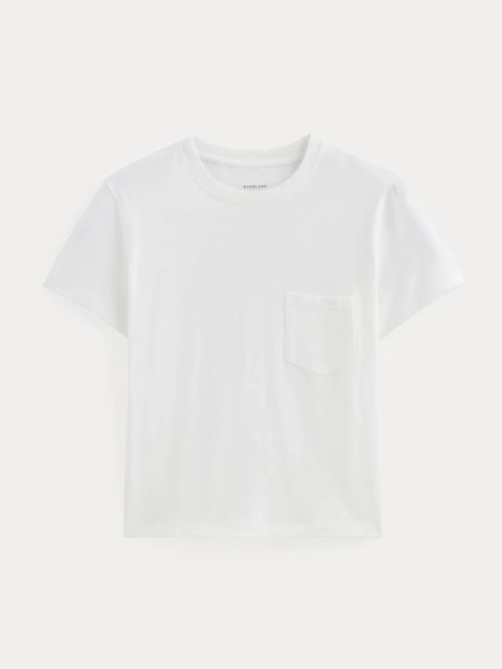 Everlane White The Organic Cotton Box-Cut Tee (pocket)In Size S NWT